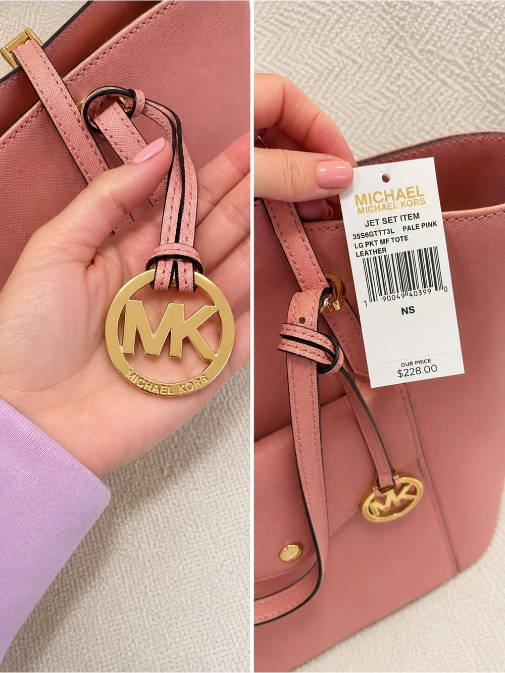 Michael Kors Jet Set Multifunction Pocket Tote – Soft Pink (NWT) 💗